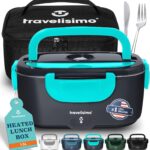 TRAVELISIMO 3 in 1 Electric Lunch Box, 80 W, 12 V/24 V/220 V, 1.5L