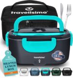 TRAVELISIMO 3 in 1 Electric Lunch Box, 80 W, 12 V/24 V/220 V, 1.5L