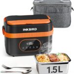 INKBIRD Cordless Electric Lunch Box with Insulated Bag, 16000mAh Rechargeable Self-Heating Food Warmer, 1.5L