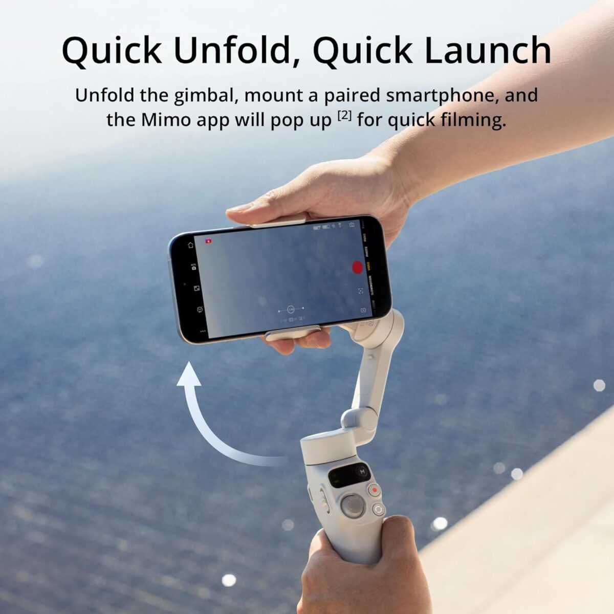 DJI Osmo Mobile 7 Gimbal Stabilizer for iPhone, Android, Built-in Tripod - Grey - Image 4
