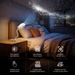 2 in 1 USB Star Galaxy Projector Night Light with 12 Ultra HD Glass Films | Adjustable Focus,Replaceable Slides,Room Star Ambient Light,Kids Projector - Image 9