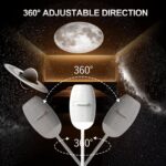 2 in 1 USB Star Galaxy Projector Night Light with 12 Ultra HD Glass Films | Adjustable Focus,Replaceable Slides,Room Star Ambient Light,Kids Projector - Image 3
