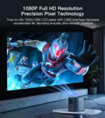 Mini Projector 1080P HD,4K Supported Portable Movie Projector-200” Display,Built-in Speaker - Image 2