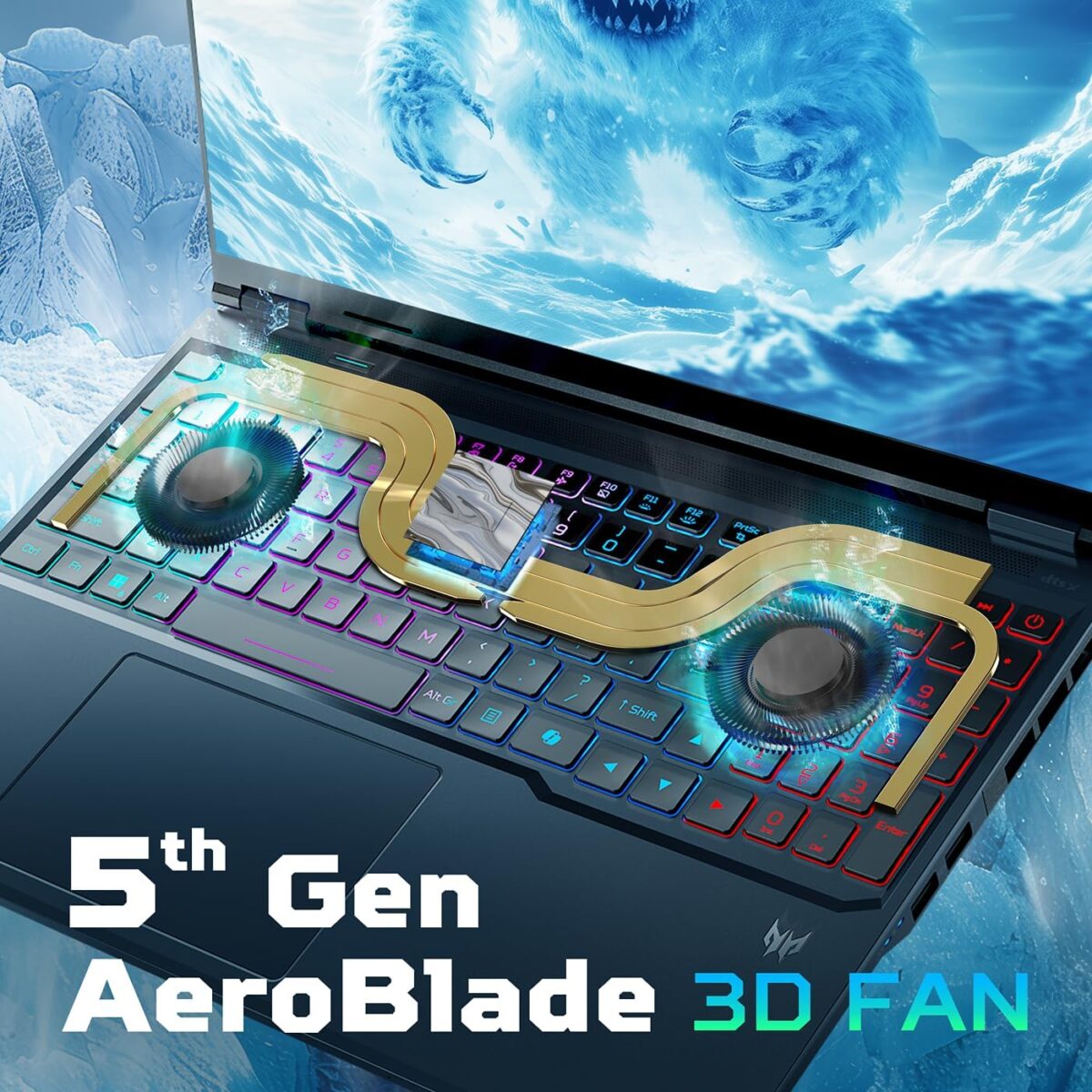 Acer Predator Helios Neo 16 AI Gaming Laptop | Intel Core Ultra 9 Processor 275HX | NVIDIA GeForce RTX 5070 Ti | 16 - Image 7