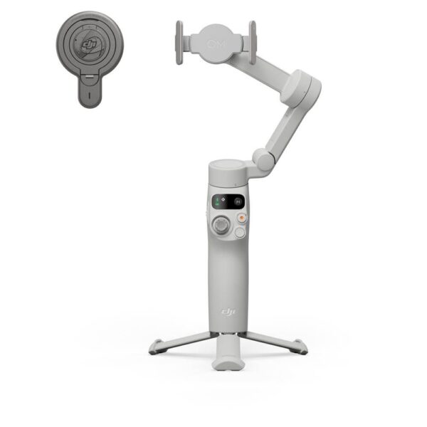 DJI Osmo Mobile 7 Gimbal Stabilizer for iPhone, Android, Built-in Tripod - Grey