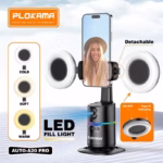 Plokama A20 Pro AI Auto Face Tracking 360 Smart Shooting Gimbal With LED Lights - Image 4