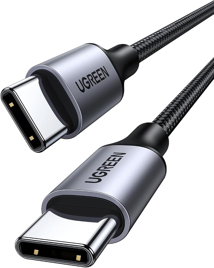 61g9ahLRbDL._AC_SY879_ UGREEN Type C Cable 1M, 60W Laptop Compatible USB C Fast Charging Cable - Image 1