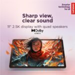 Lenovo Idea Tab - 2025 - Tablet - 4 Speakers with Dolby Atmos - 11" 2.5K IPS Touch Display - 4GB Memory - 128GB Storage - Image 5