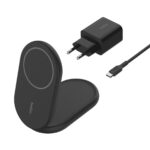 Belkin BoostCharge Qi2 15W Magnetic Foldable Wireless Charger, Black - Image 2
