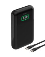 Belkin BoostCharge 20000mAh 65W 3-Port Laptop Power Bank, Black