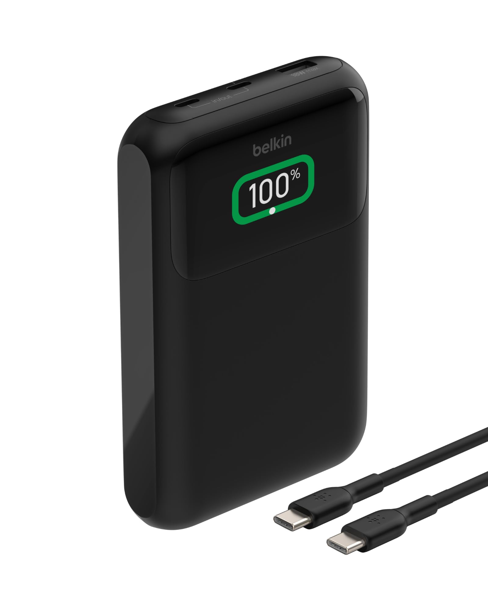 51B1Adm7osL.jpg Belkin BoostCharge 20000mAh 65W 3-Port Laptop Power Bank, Black - Image 1