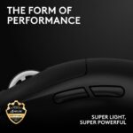 Logitech G PRO X SUPERLIGHT 2 Wireless Gaming Mouse, Black - Image 2
