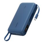 Belkin UltraCharge 20000mAh 45W Power Bank with Built-in USB-C Cable, Blue