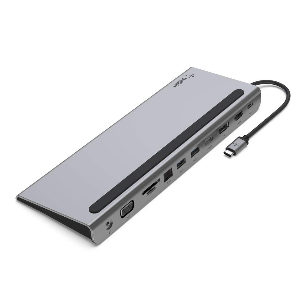 51WCoJ2ZCL.jpg Belkin 11-in-1 USB-C Hub INC004btSGY with 4K HDMI and 100W Power Delivery - Image 1