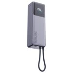 Xiaomi 10000mAh 165W Power Bank with Integrated USB-C Cable, Cool Grey