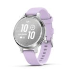 Garmin Lily 2 Active GPS Smartwatch, 38 mm, Silver with Purple Jasmine Band