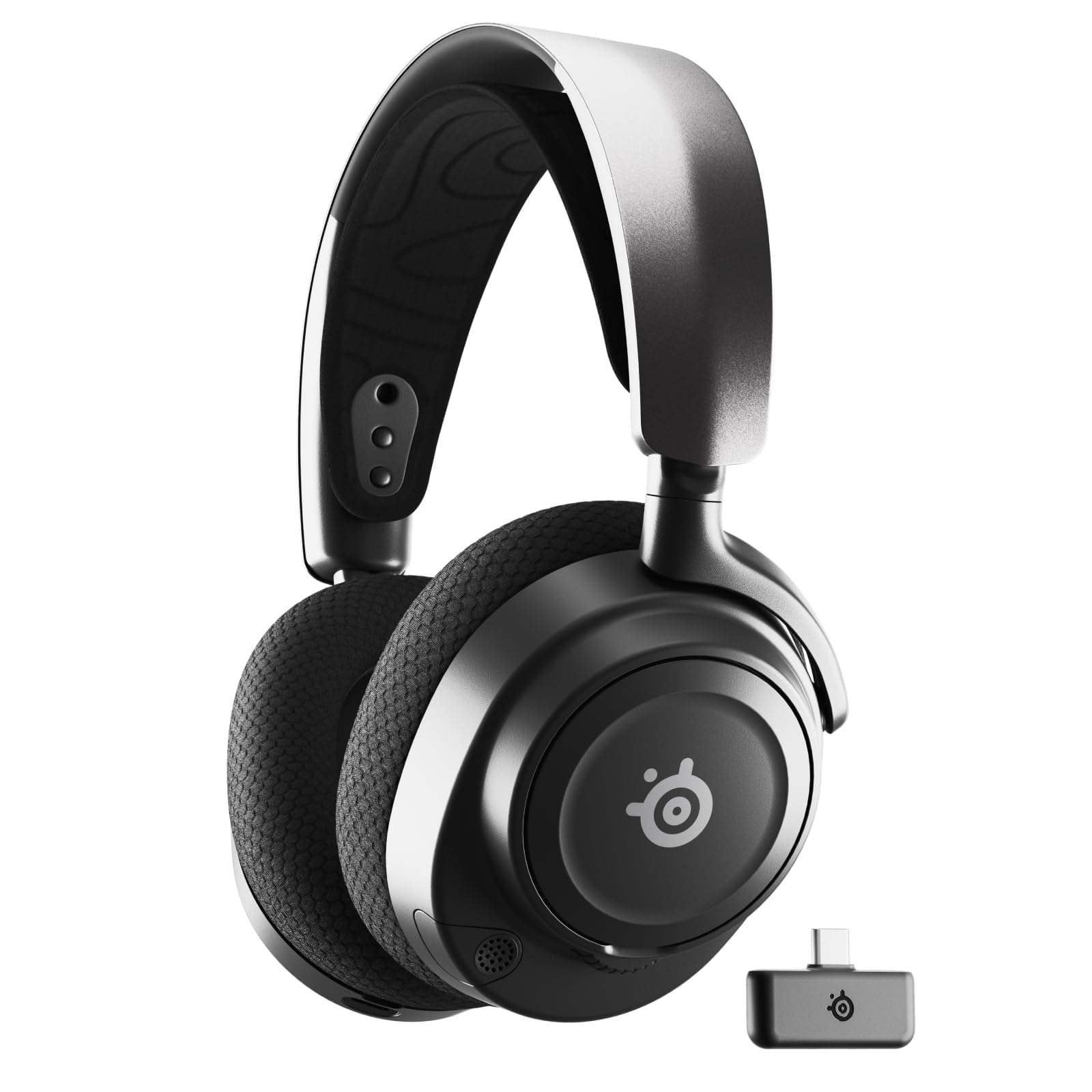 611LReeBjVL.jpg SteelSeries Arctis Nova 7 Wireless Multi-Platform Gaming Headset, Black - Image 1
