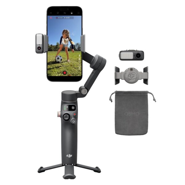 DJI Osmo Mobile 8 Phone Gimbal Stabiliser, Advanced Tracking Combo, Grey