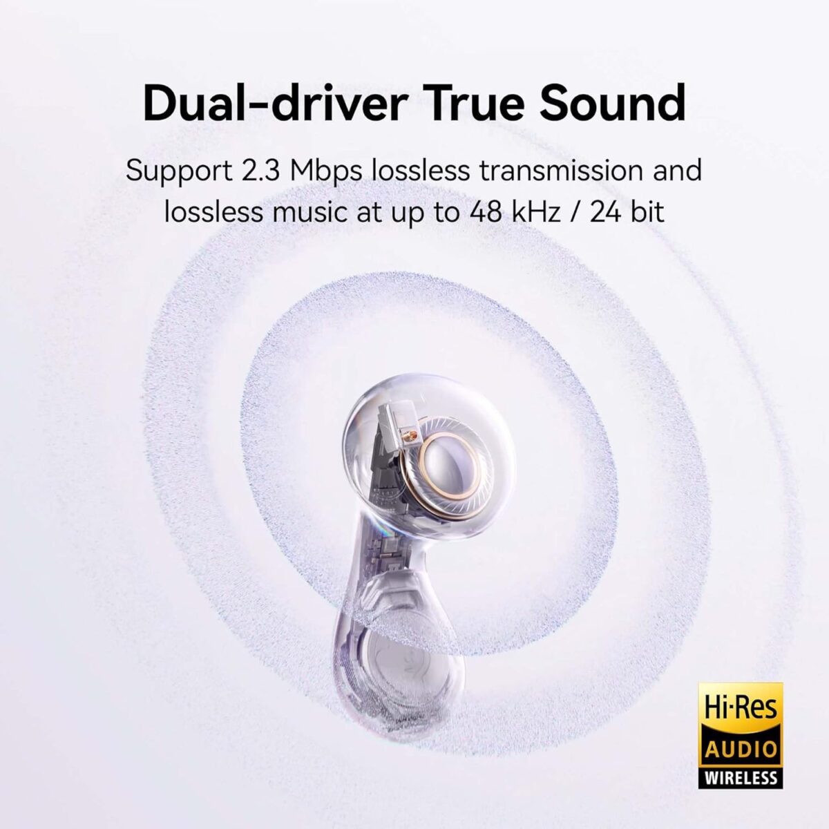 Huawei FreeBuds 6 Open-Fit Wireless Earbuds, White - Image 4