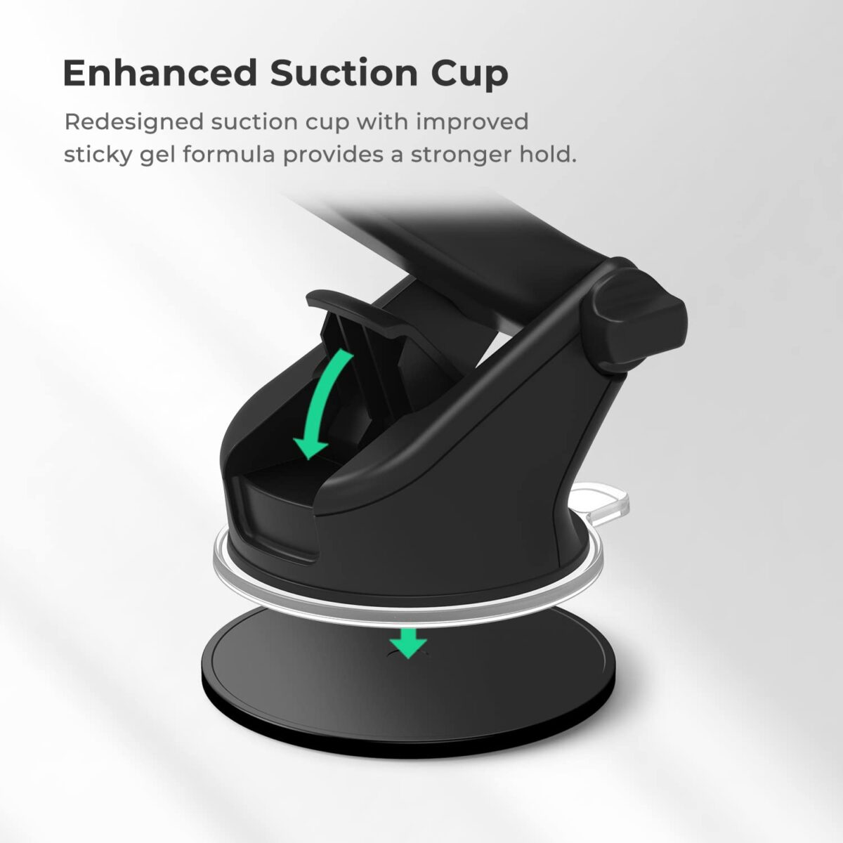 iOttie Easy One Touch 5 Dash & Windshield Car Phone Mount, Black - Image 4
