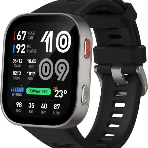 Amazfit Bip Max 50mm GPS Smartwatch, Silver
