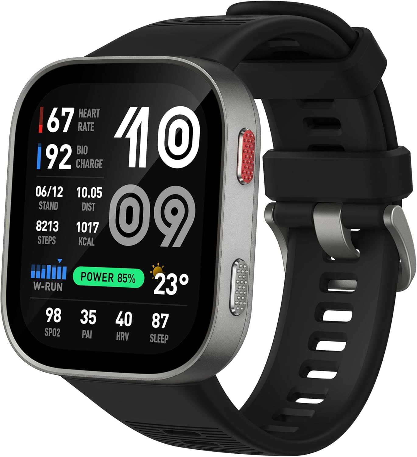 61G3YUNaRNL.jpg Amazfit Bip Max 50mm GPS Smartwatch, Silver - Image 1
