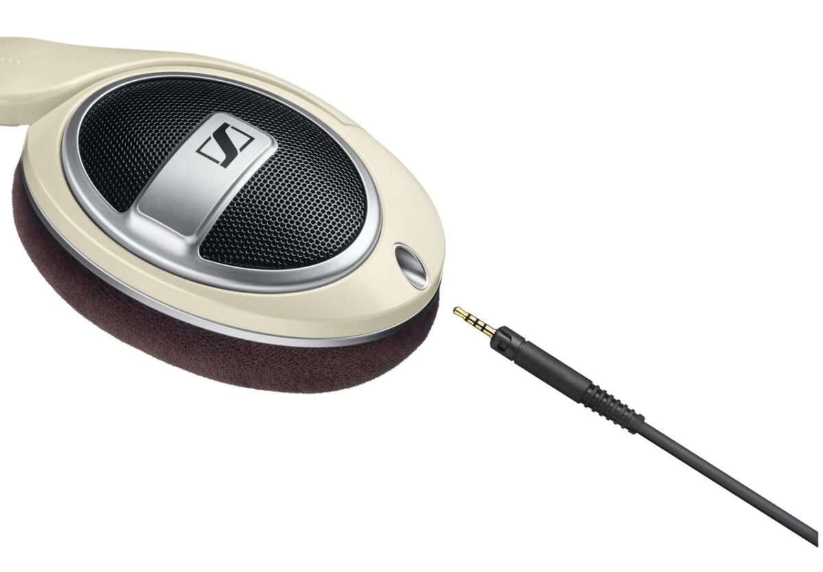 Sennheiser HD 599 Open-Back Around-Ear Headphones, Ivory - Image 4