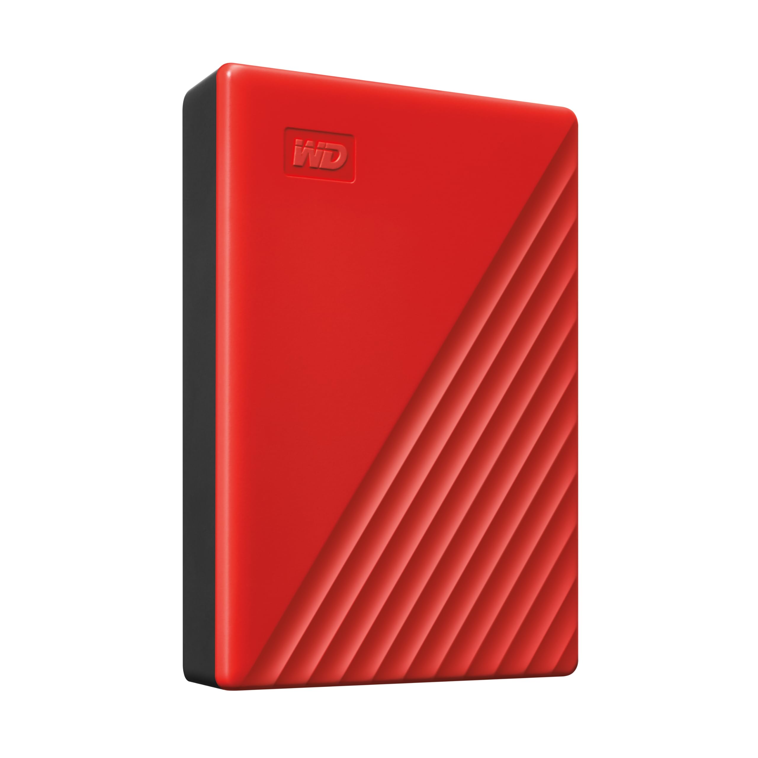 61RJr499KxL.jpg Western Digital My Passport 4TB Portable External Hard Drive, Red - Image 1