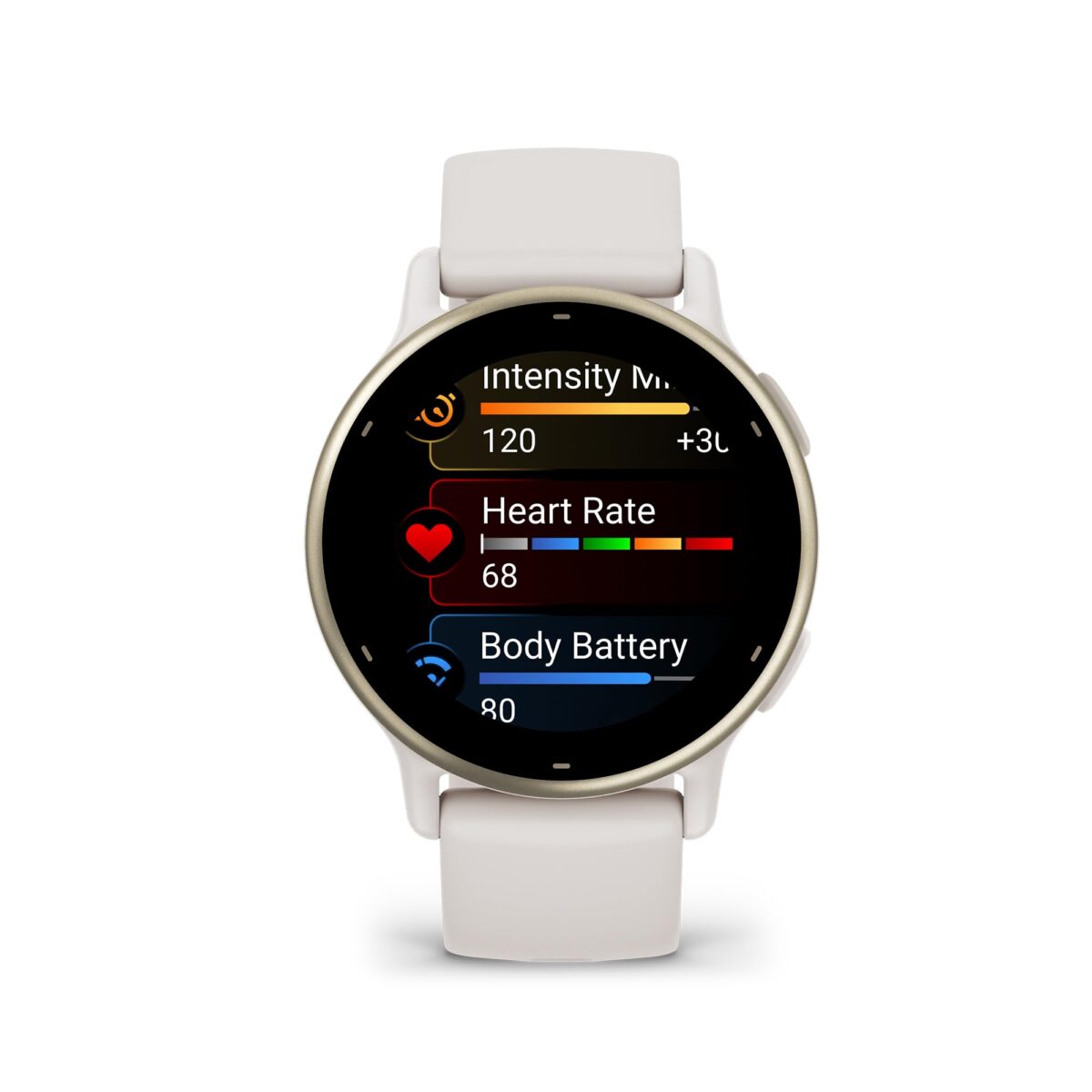 Garmin Vivoactive 5 Fitness Smartwatch, 42mm, Ivory - Image 2