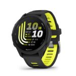 Garmin Forerunner 170 GPS Running Smartwatch, 42 mm, Black/Amp Yellow