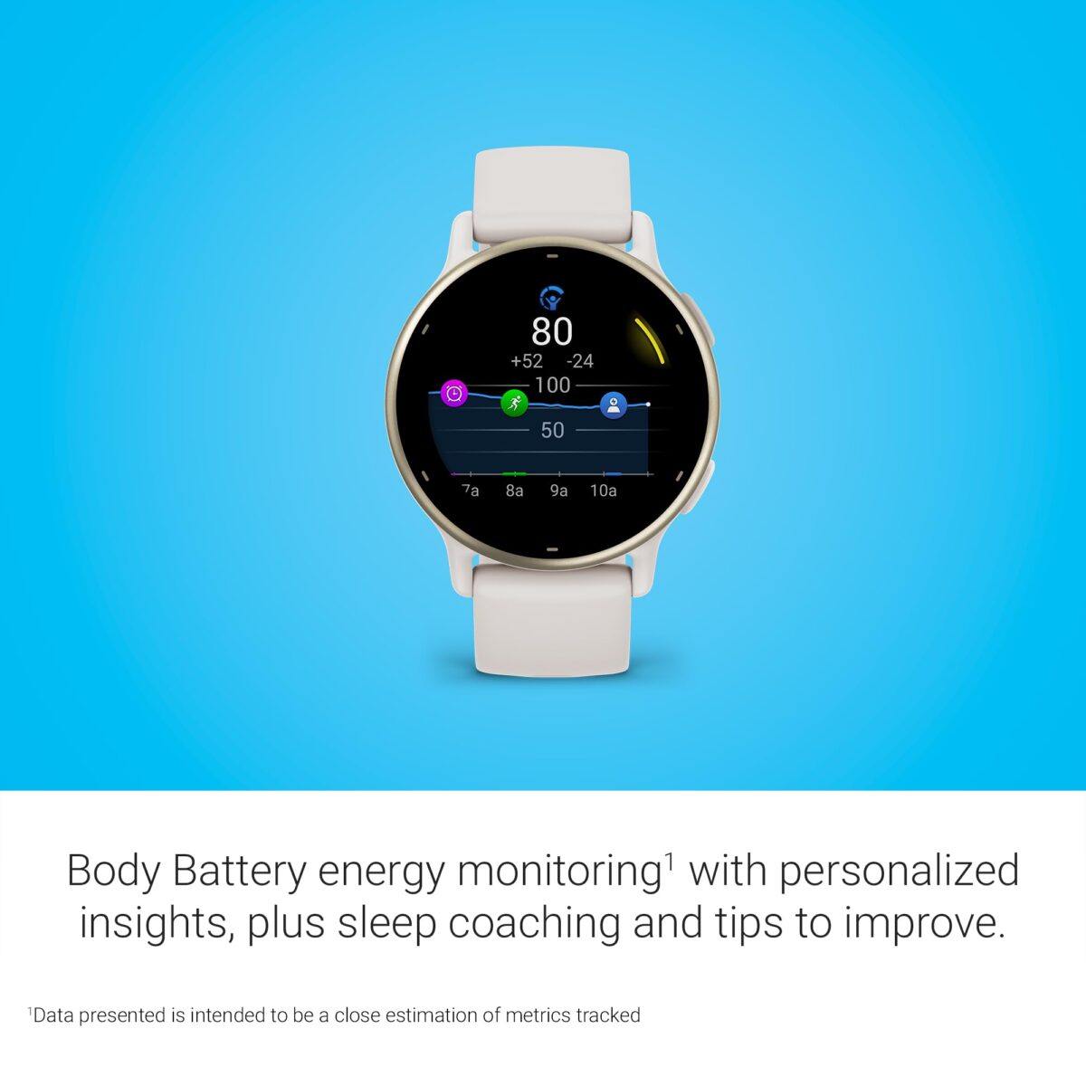 Garmin Vivoactive 5 Fitness Smartwatch, 42mm, Ivory - Image 4
