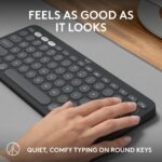 Logitech Pebble Keys 2 K380s Multi-Device Bluetooth Keyboard, Graphite - Image 3
