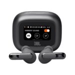 JBL Live Beam 3 Noise Cancelling Earbuds with Smart Charging Case, Black