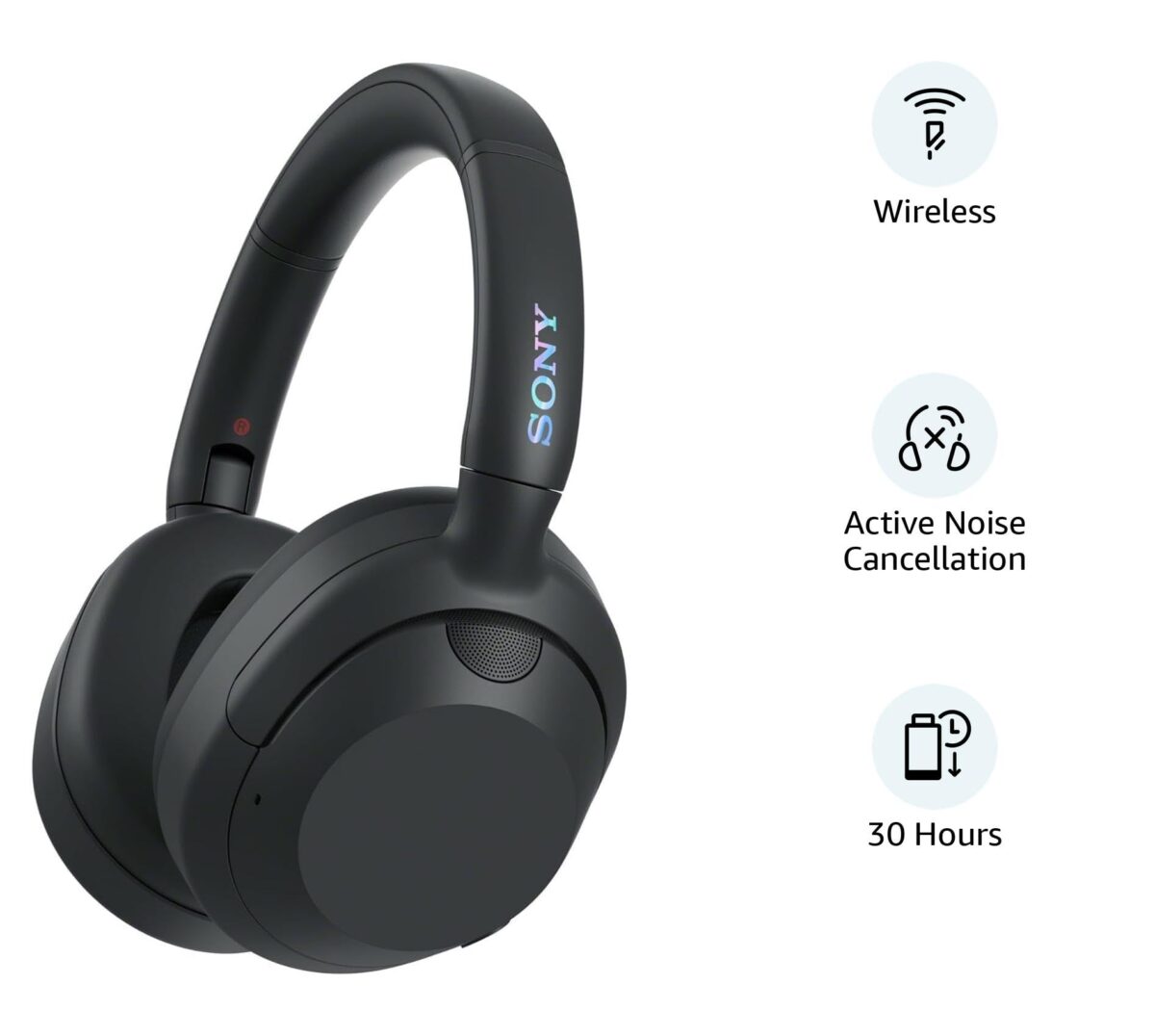Sony ULT WEAR WH-ULT900N Wireless Noise Cancelling Headphones, Black - Image 2