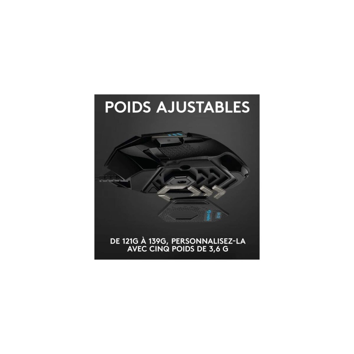 Logitech G502 HERO Wired Gaming Mouse, Black - Image 4