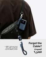 INIU 10000mAh 45W Power Bank with USB-C Lanyard Cable, Black - Image 4