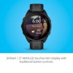 Garmin Forerunner 165 GPS Running Smartwatch, 43mm, Black/Slate Grey - Image 3
