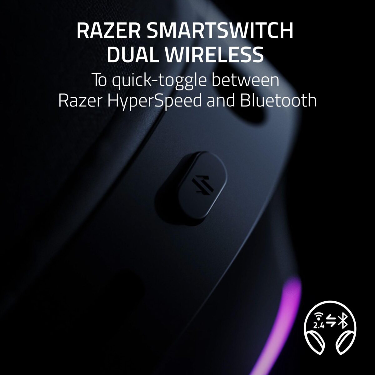 Razer Barracuda X Chroma Wireless Gaming Headset, Black - Image 3