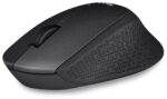 Logitech M330 Silent Plus Wireless Mouse with USB Receiver, Black