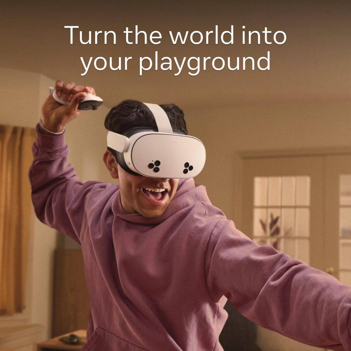 Meta Quest 3S 128GB All-in-One Mixed Reality Headset, White - Image 2