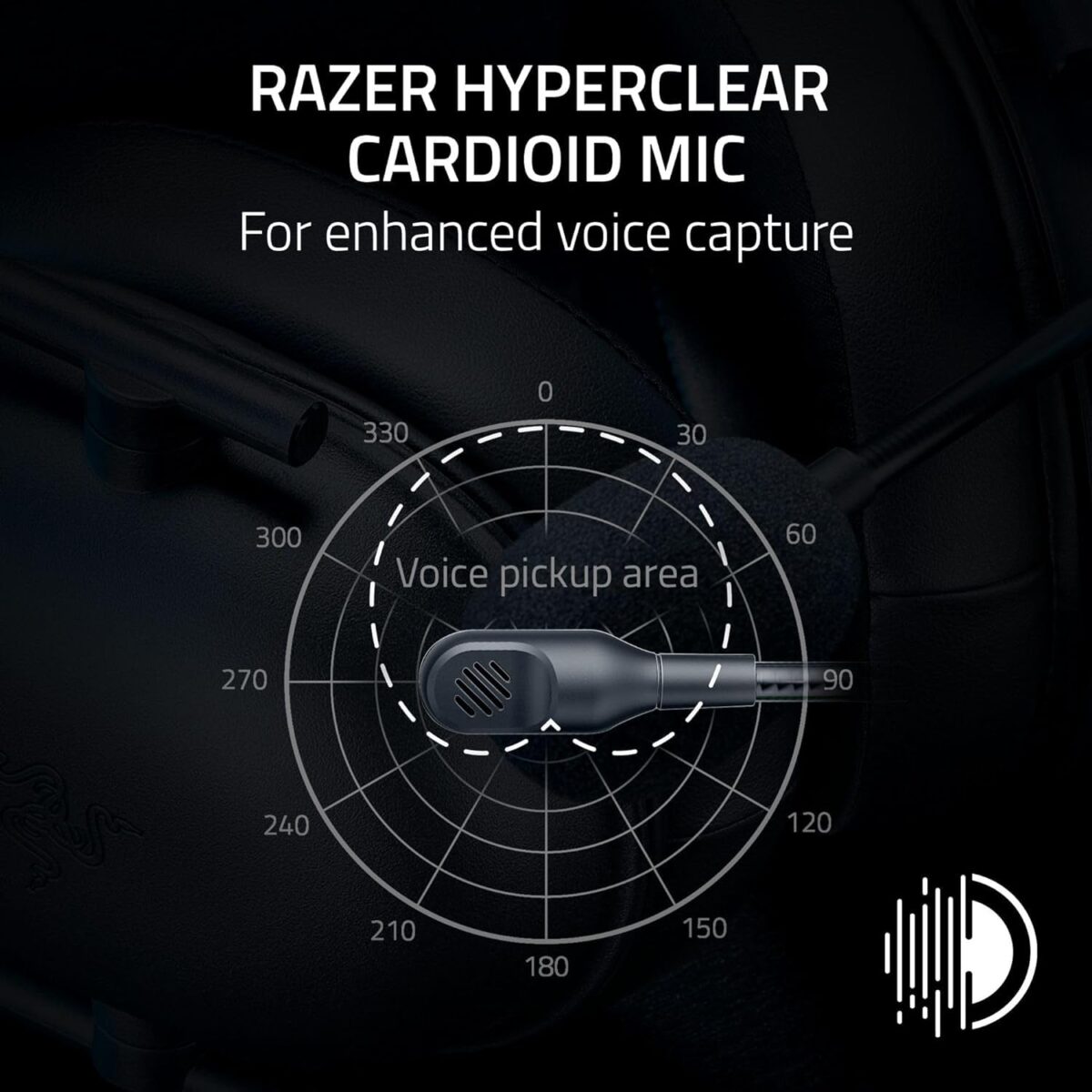 Razer BlackShark V2 X Wired Gaming Headset for PlayStation, Black - Image 3