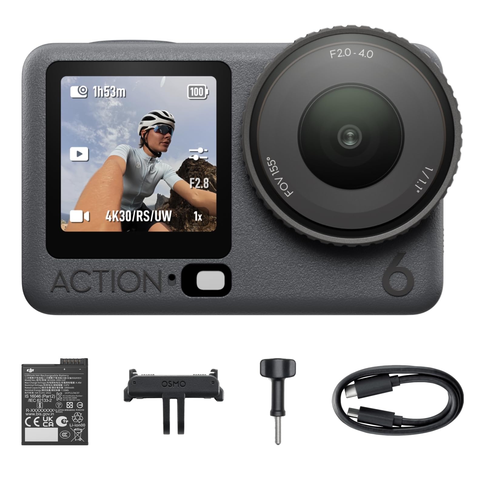 71KHDWfmgzL.jpg DJI Osmo Action 6 Standard Combo, 8K Action Camera - Image 1