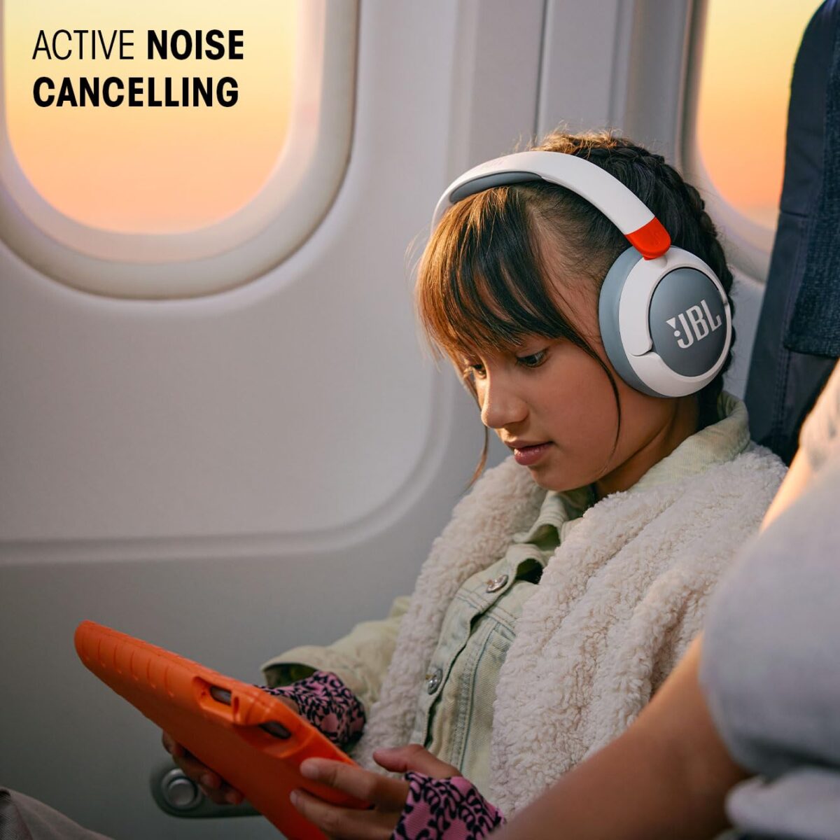 JBL Junior 470NC Kids' Wireless Noise Cancelling Headphones, Blue - Image 4