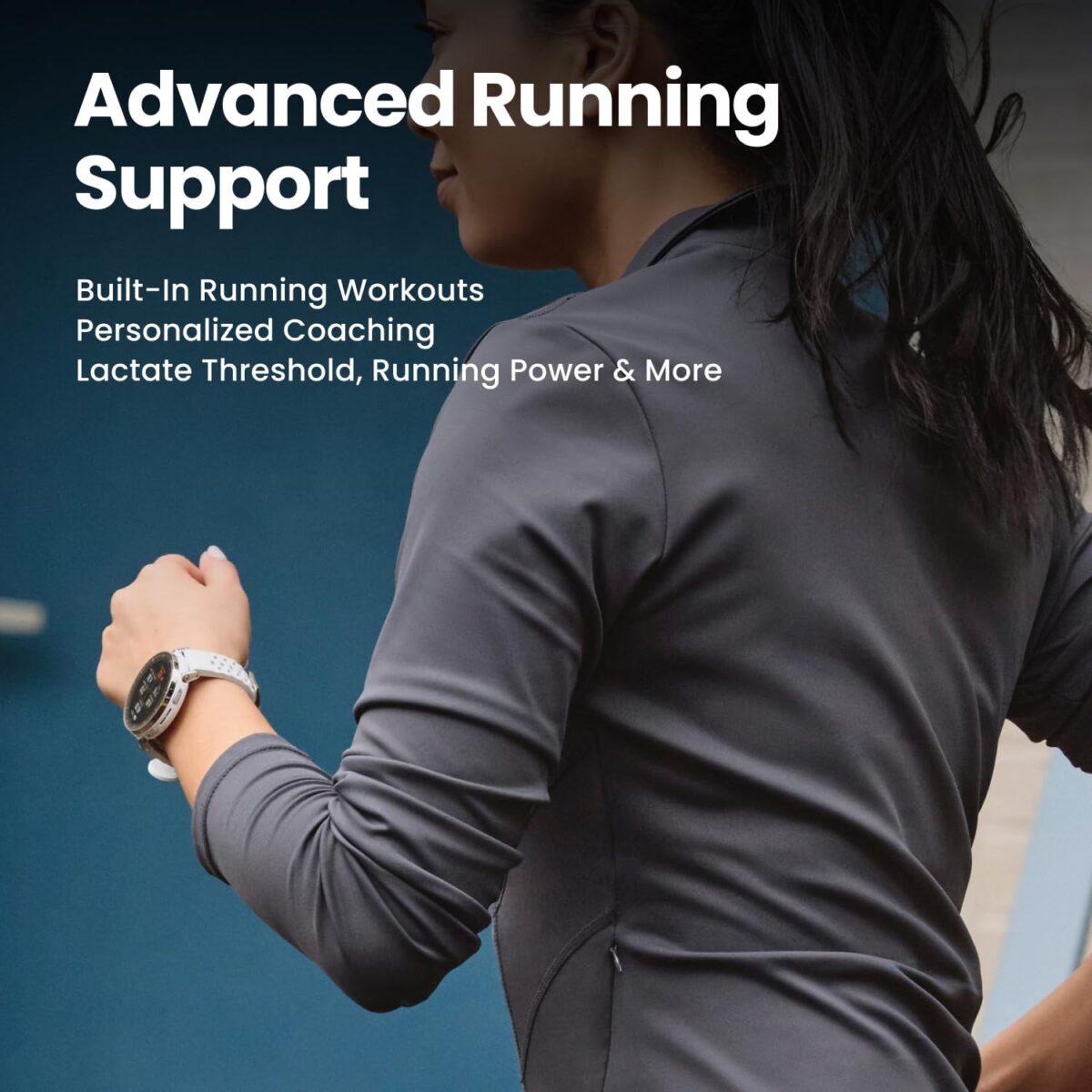 Amazfit Active 3 Premium GPS Smartwatch, Aero White with White Band - Image 3