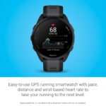 Garmin Forerunner 165 GPS Running Smartwatch, 43mm, Black/Slate Grey - Image 4