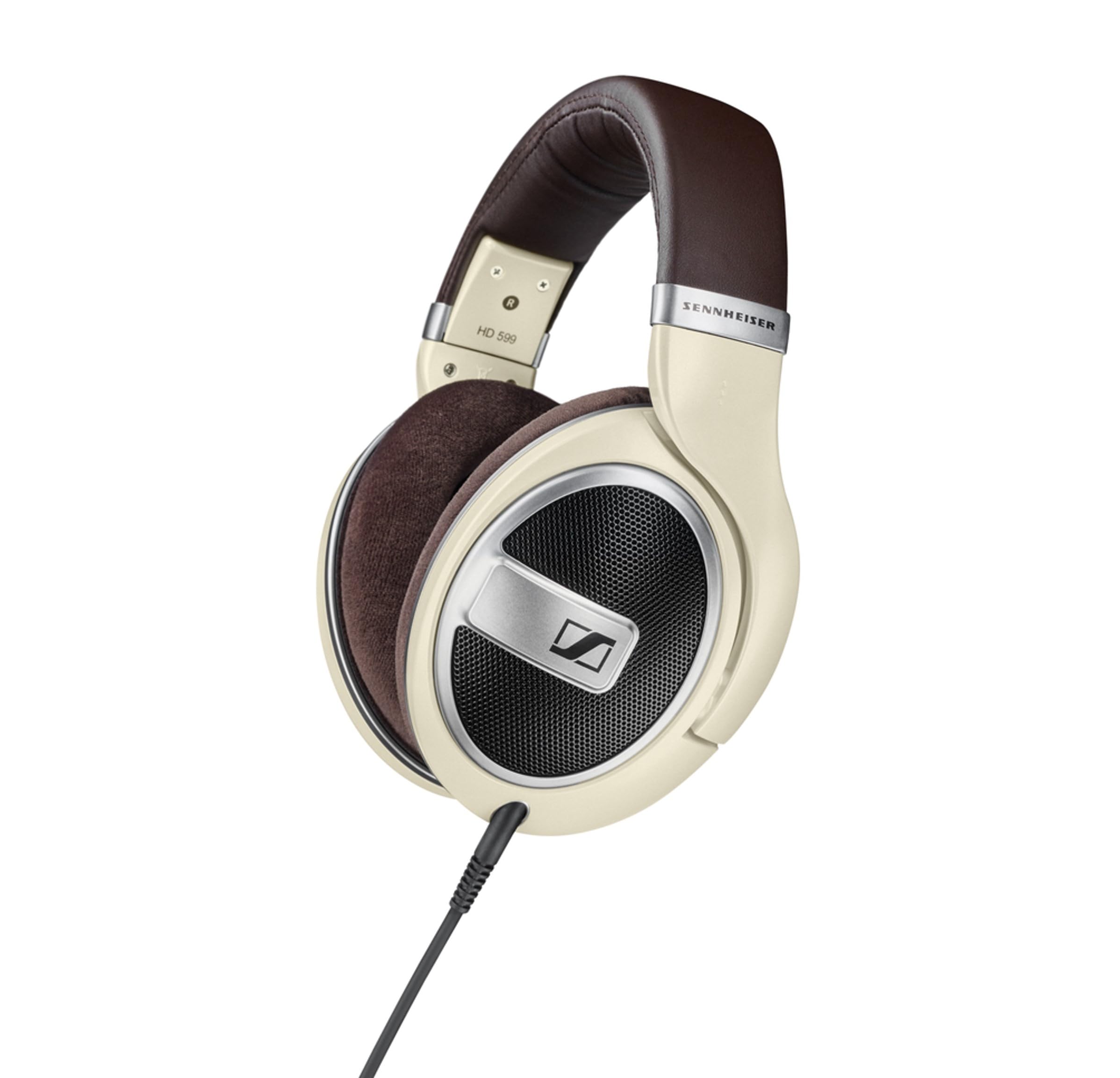 71Sl54cu2L.jpg Sennheiser HD 599 Open-Back Around-Ear Headphones, Ivory - Image 1