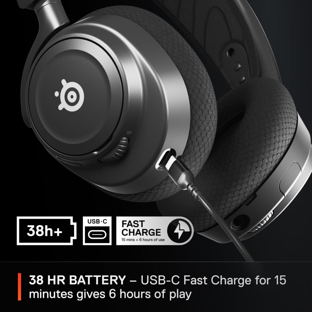 SteelSeries Arctis Nova 7 Wireless Multi-Platform Gaming Headset, Black - Image 4