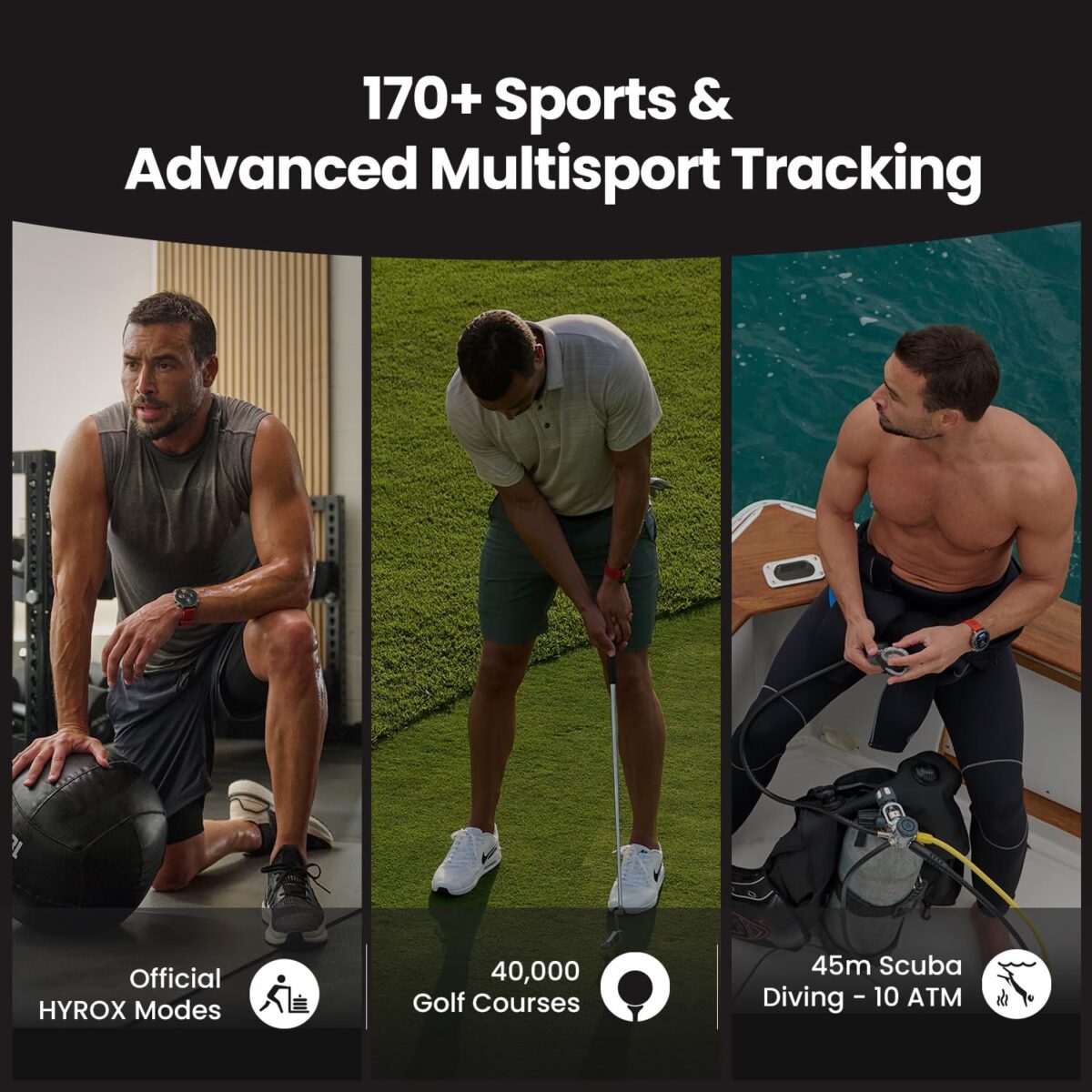 Amazfit Balance 2 47mm GPS Smartwatch, Black - Image 3