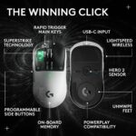 Logitech G PRO X2 SUPERSTRIKE Wireless Gaming Mouse, White - Image 4