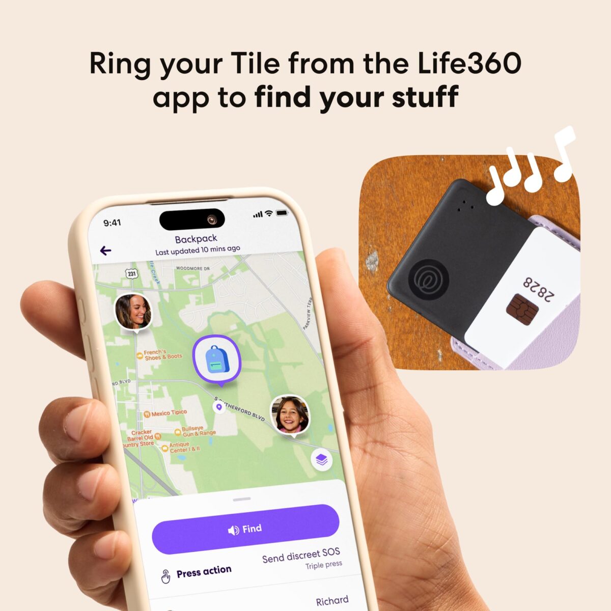 Tile Slim Bluetooth Tracker for Wallets and Passports, Black - Image 3